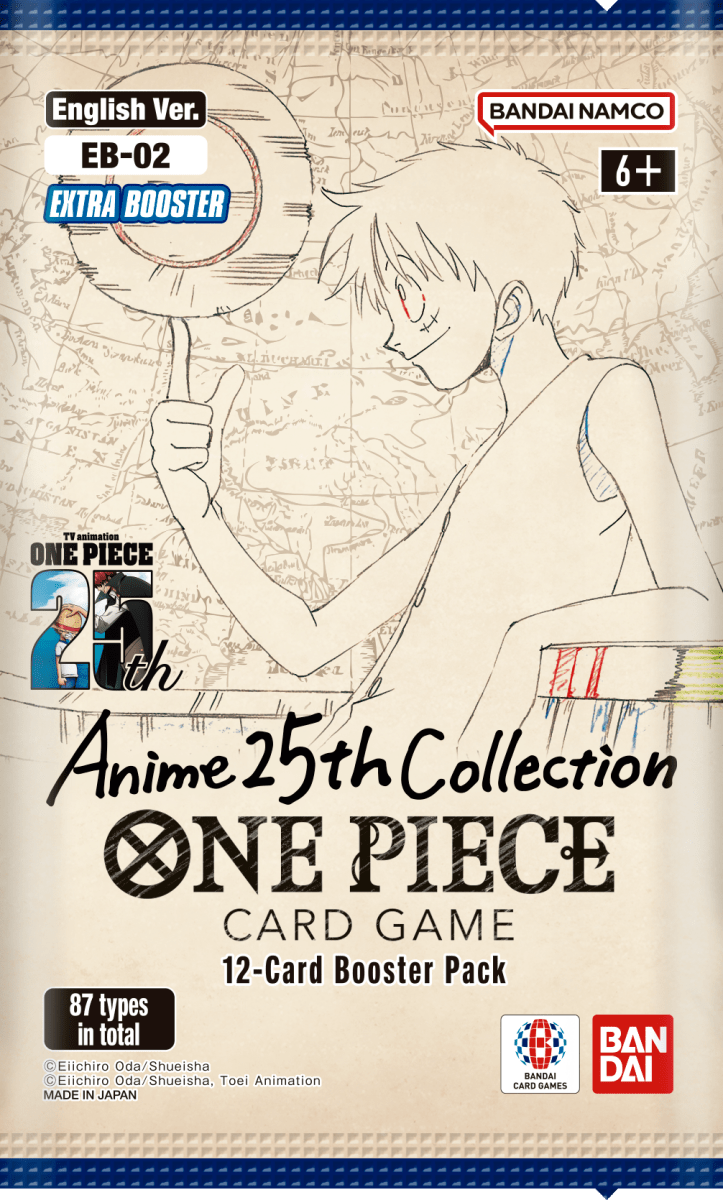 One Piece Card Game: Extra Booster - Anime 25th Collection Booster Pack (EB - 02) - Inspire Newquay