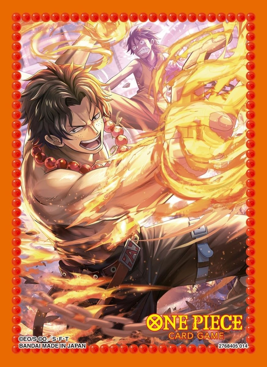 ONE PIECE Card Game Official Card Sleeve Series 10 - Portgas D Ace (70 ct) - Inspire Newquay