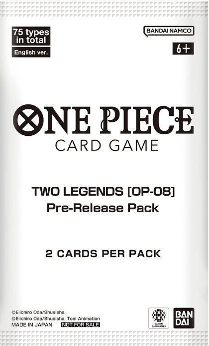 One Piece Card Game - Two Legends (op - 08) Pre - release Pack SEALED IN CARD HOLDER - Inspire Newquay