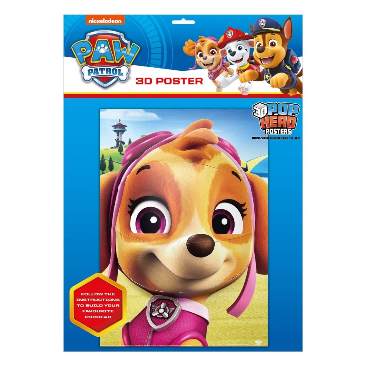 Paw Patrol (Skye) 3D Poster (Popheads) - Inspire Newquay
