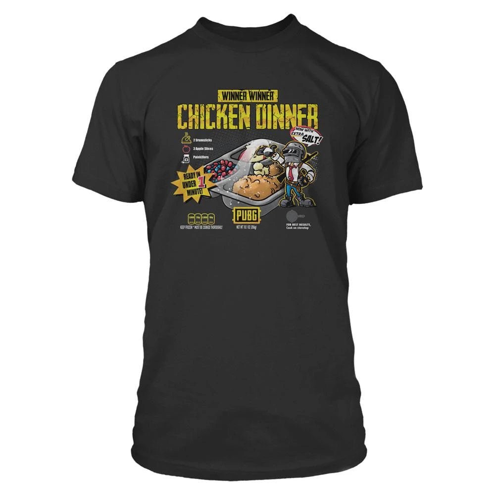 Playerunknown's Battlegrounds (PUBG) T-Shirt - Chicken Dinner Cuisine - Inspire Newquay