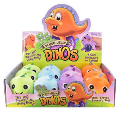 Plush Jelly Squeezers Small Dinosaurs (1 Random Supplied) - Inspire Newquay