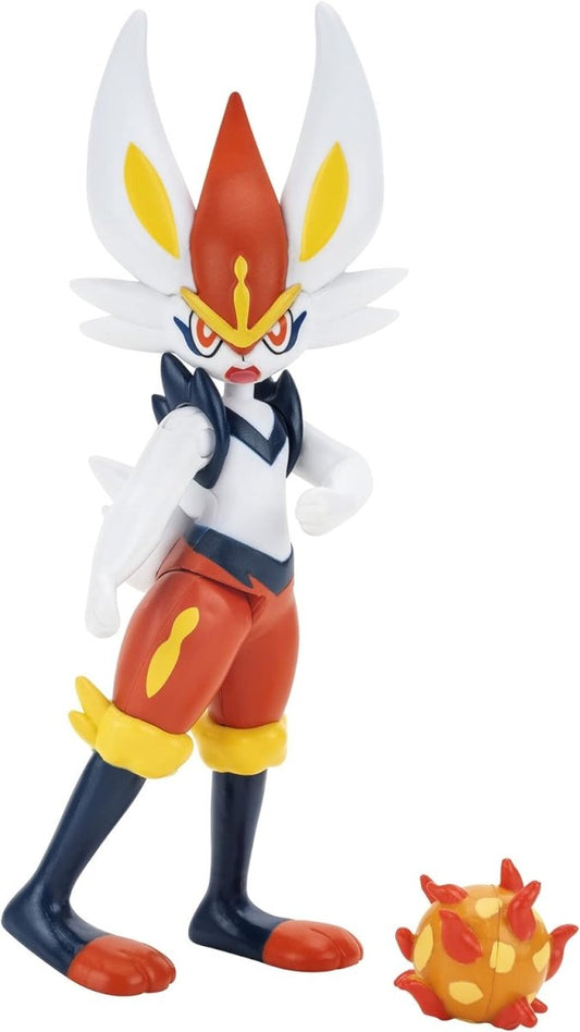 Pokemon 4.5" Battle Feature Figure - Cinderace - Inspire Newquay