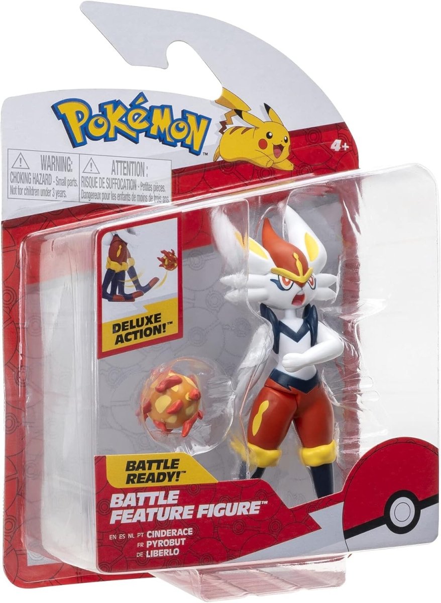 Pokemon 4.5" Battle Feature Figure - Cinderace - Inspire Newquay