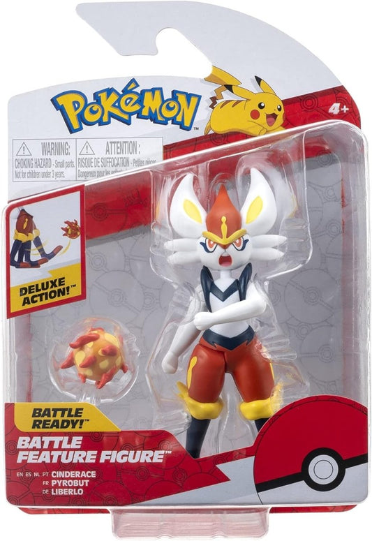 Pokemon 4.5" Battle Feature Figure - Cinderace - Inspire Newquay