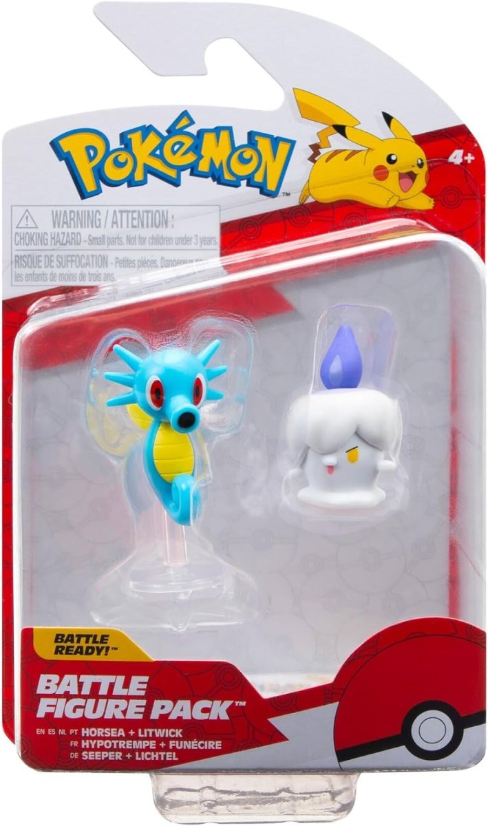Pokémon Battle Figure - Horsea and Litwick - Inspire Newquay