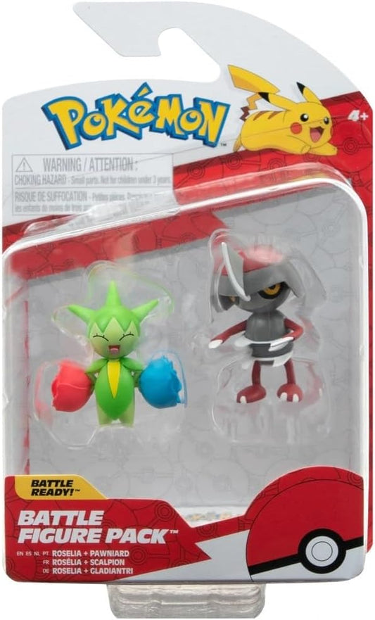 Pokemon Battle Figure Pack - Roselia Pawniard - Inspire Newquay