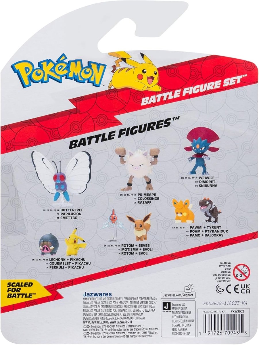 Pokémon Battle Figure Set 3 - Pack Fennekin, Lechonk, Sirfetch'd 5 cm - Inspire Newquay