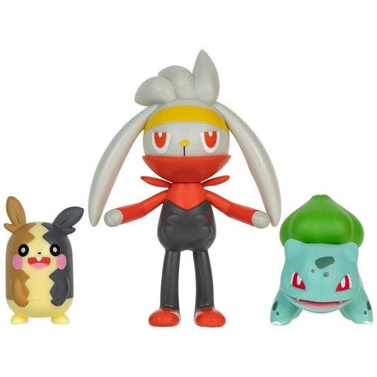 Pokémon Battle Figure Set - Morpeko, Raboot and Bulbasaur - Inspire Newquay