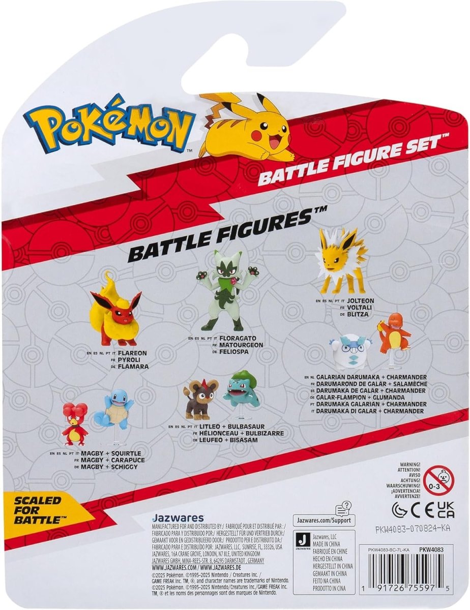 Pokémon Battle Figures 3 Pack Pichu, Machop and Weavile - Inspire Newquay