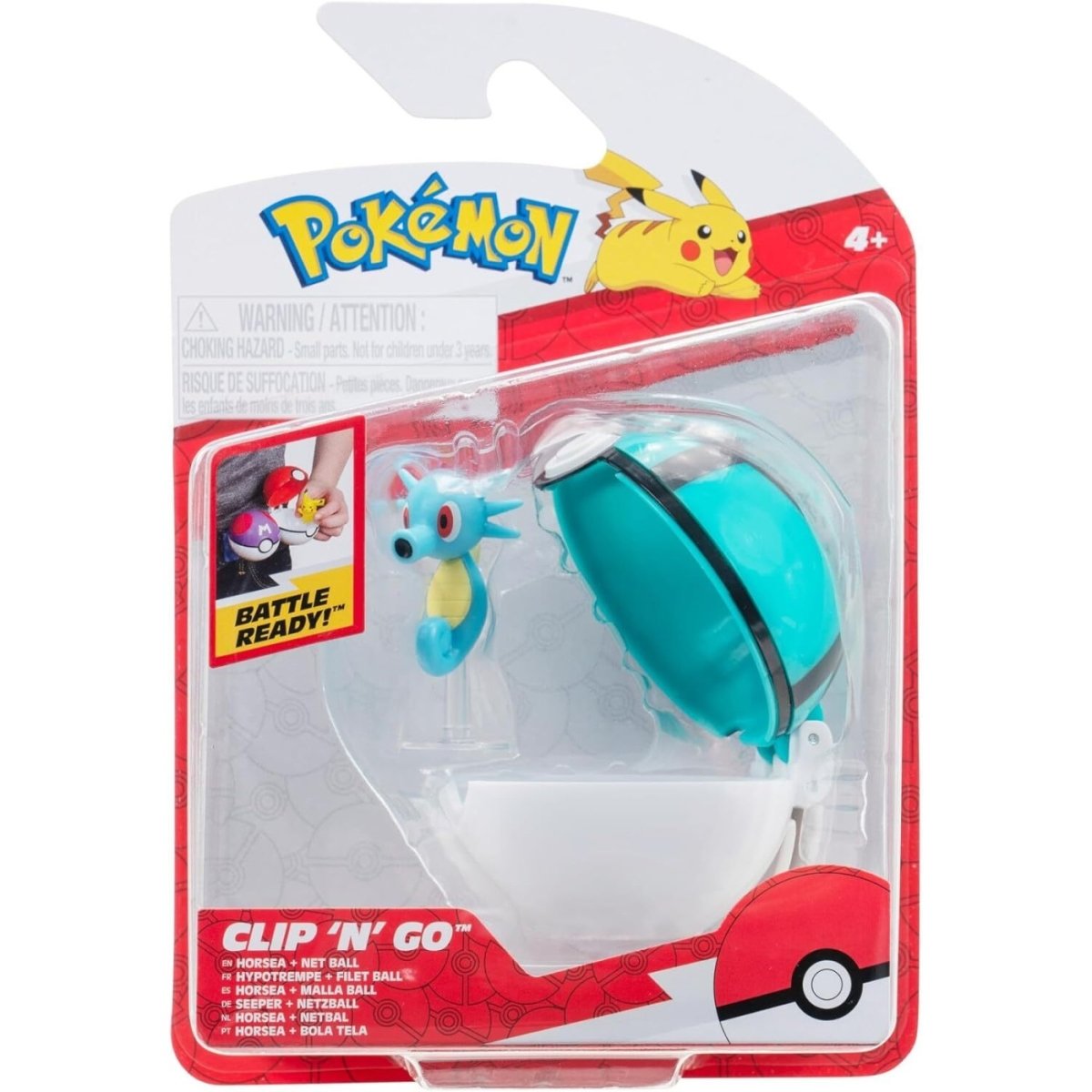 Pokemon Clip 'N' Go - Horsea and Net Ball - Inspire Newquay