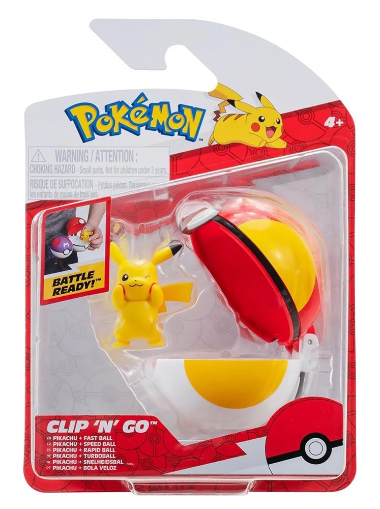 Pokemon Clip 'N' Go - Pikachu and Fast Ball - Inspire Newquay