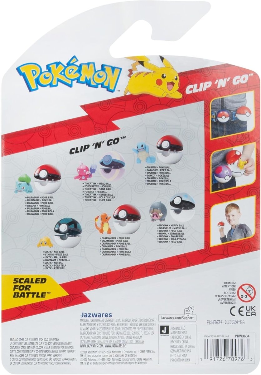 Pokémon Clip 'N' Go Set Bulbasaur with Pokéball - Inspire Newquay