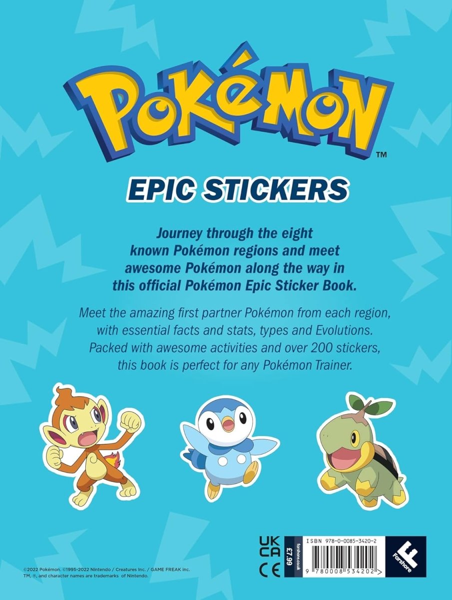 Pokemon Epic stickers - Inspire Newquay