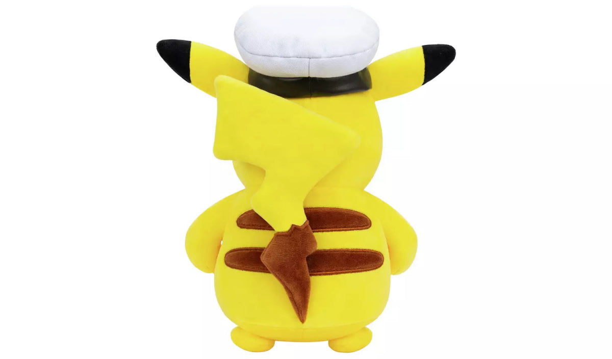 Pokemon Pikachu 8 Inch Plush with Captain Hat - Inspire Newquay