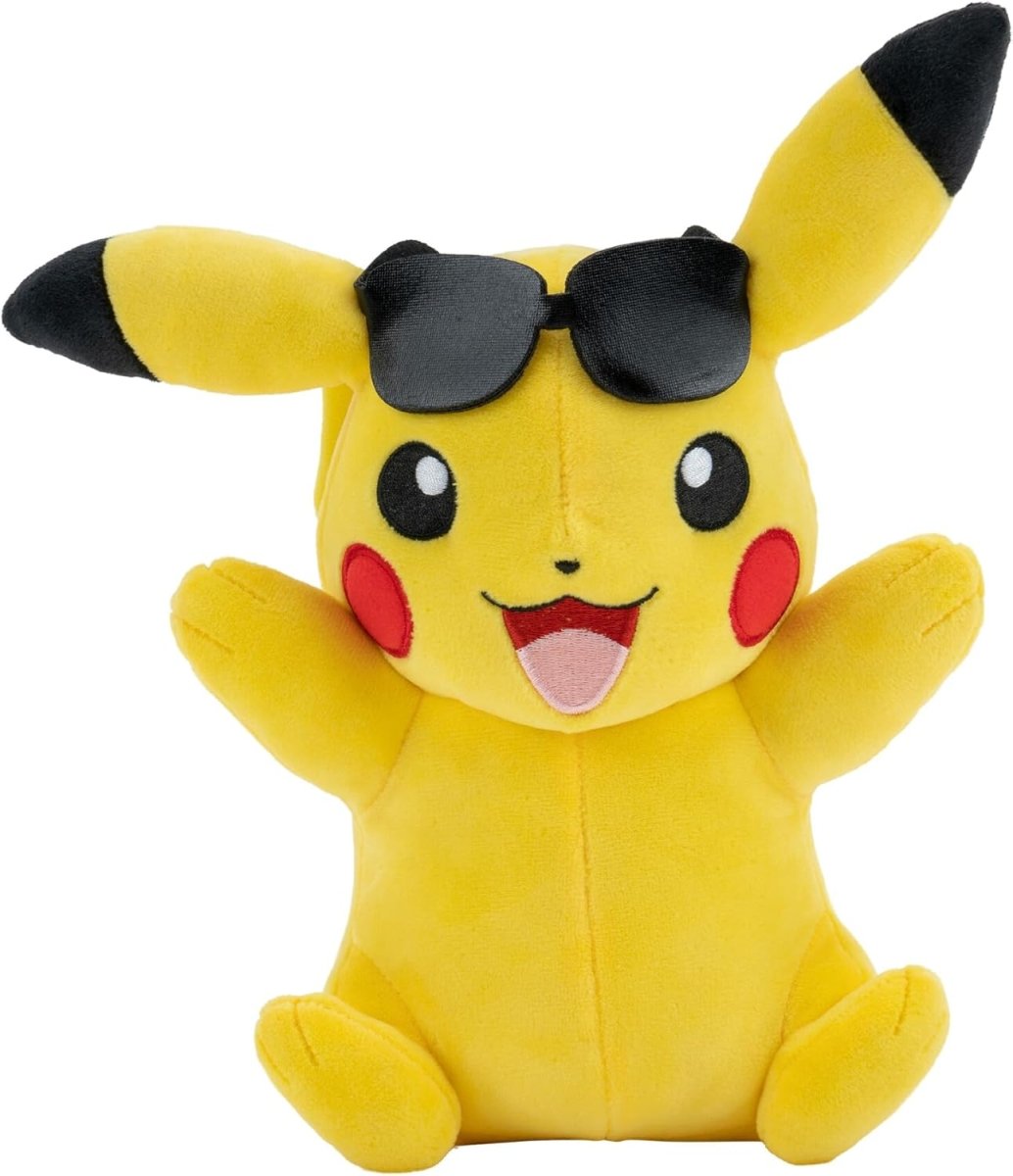 Pokémon: Plush: Pikachu (Summer Version With Sunglasses) - Inspire Newquay