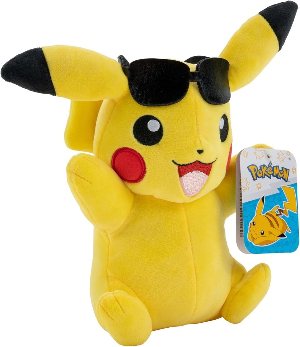 Pokémon: Plush: Pikachu (Summer Version With Sunglasses) - Inspire Newquay