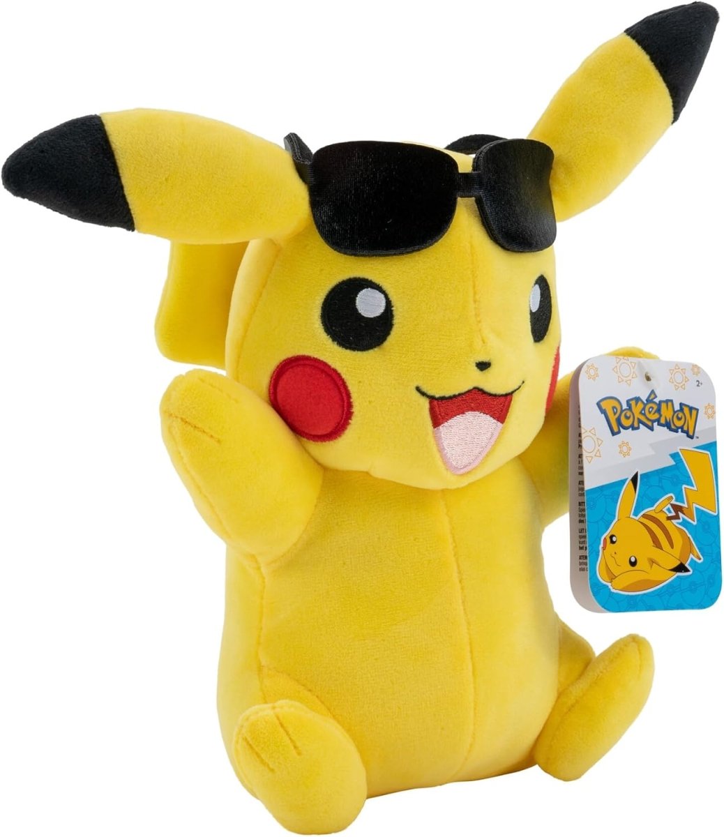 Pokémon: Plush: Pikachu (Summer Version With Sunglasses) - Inspire Newquay
