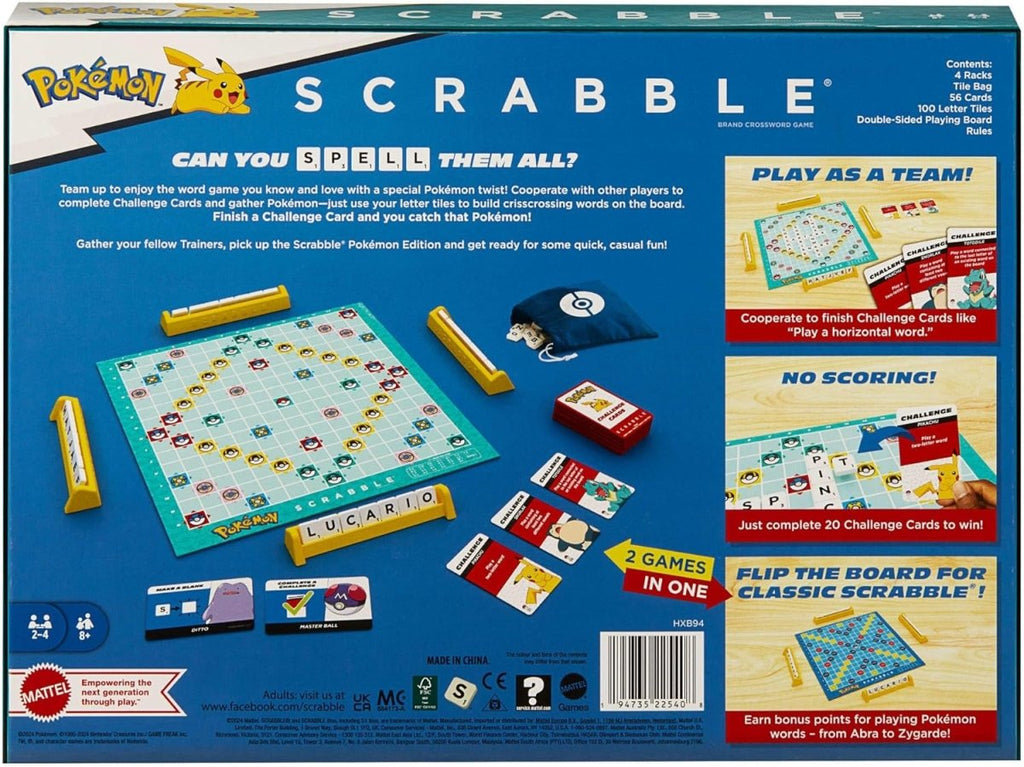Pokemon Scrabble Board Game - Inspire Newquay