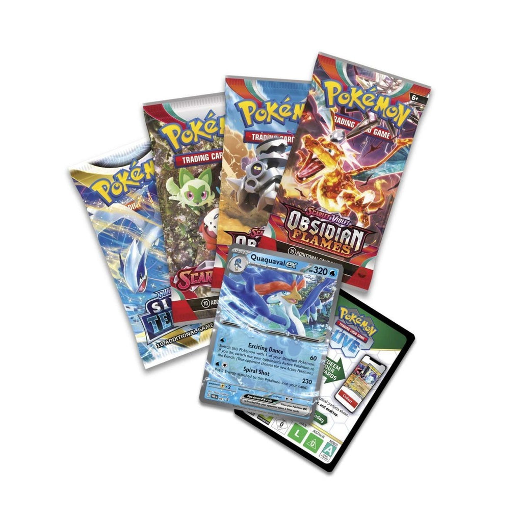 Pokemon TCG Meowscarada/Skeldirge/Qualquaval Paldea Tins - Inspire Newquay