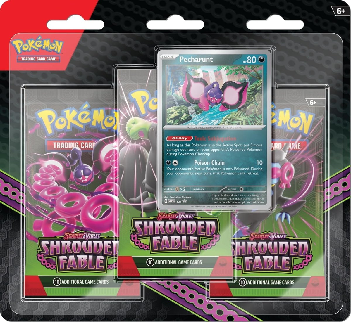 Pokemon TCG: Scarlet & Violet Shrouded Fable 3 - Pack Blister - Pecharunt - Inspire Newquay