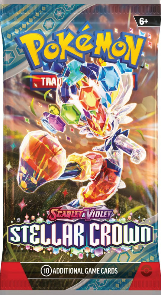 Pokémon TCG: Scarlet & Violet - Stellar Crown Booster Pack (10 Cards) - Inspire Newquay