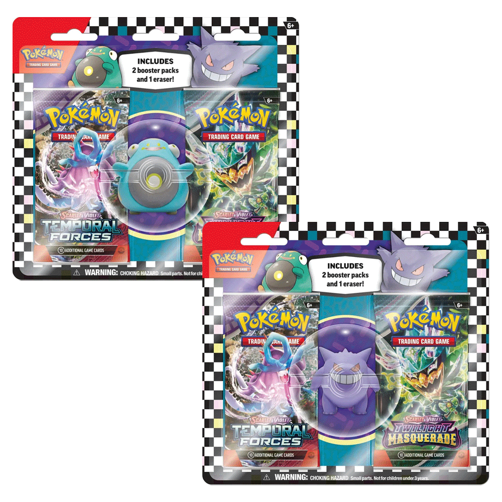 Pokémon: Trading Card Game: Eraser & Booster Pack: Back To School (1 RANDOM Supplied) - Inspire Newquay