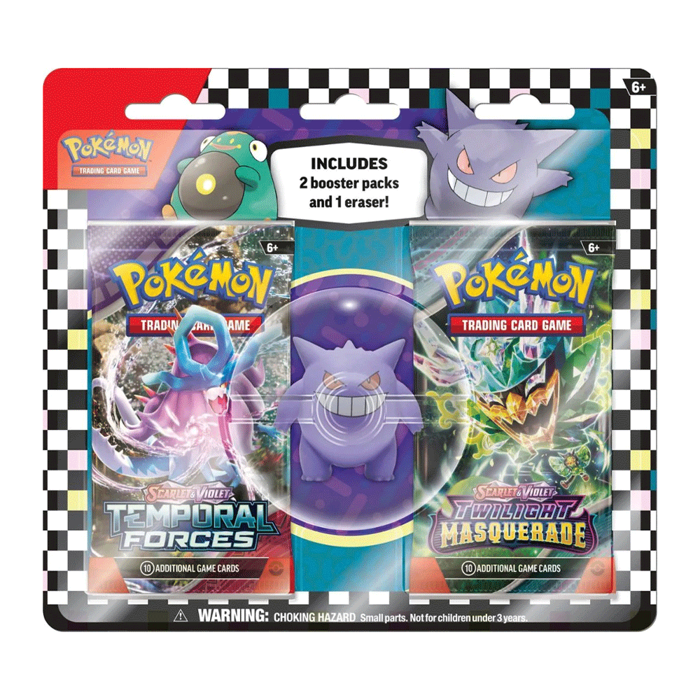 Pokémon: Trading Card Game: Eraser & Booster Pack: Back To School (1 RANDOM Supplied) - Inspire Newquay