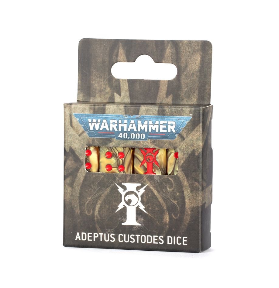 PRE ORDER Adeptus Custodes Dice Set - Inspire Newquay