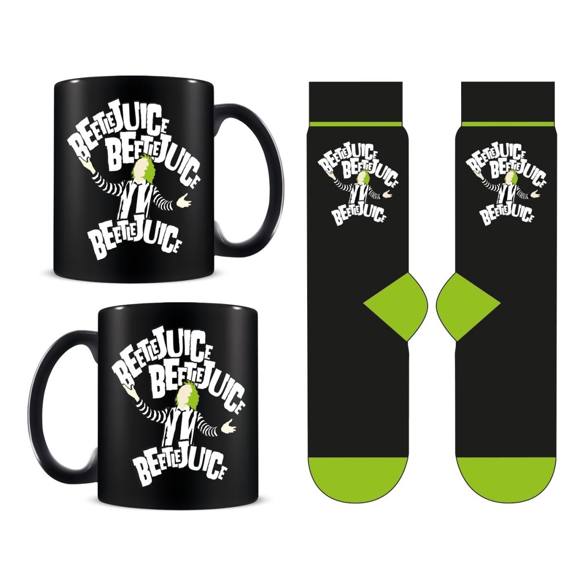 PRE ORDER Beetlejuice (Beetlejuice Beetlejuice Beetlejuice) Mug & Sock Set - Inspire Newquay