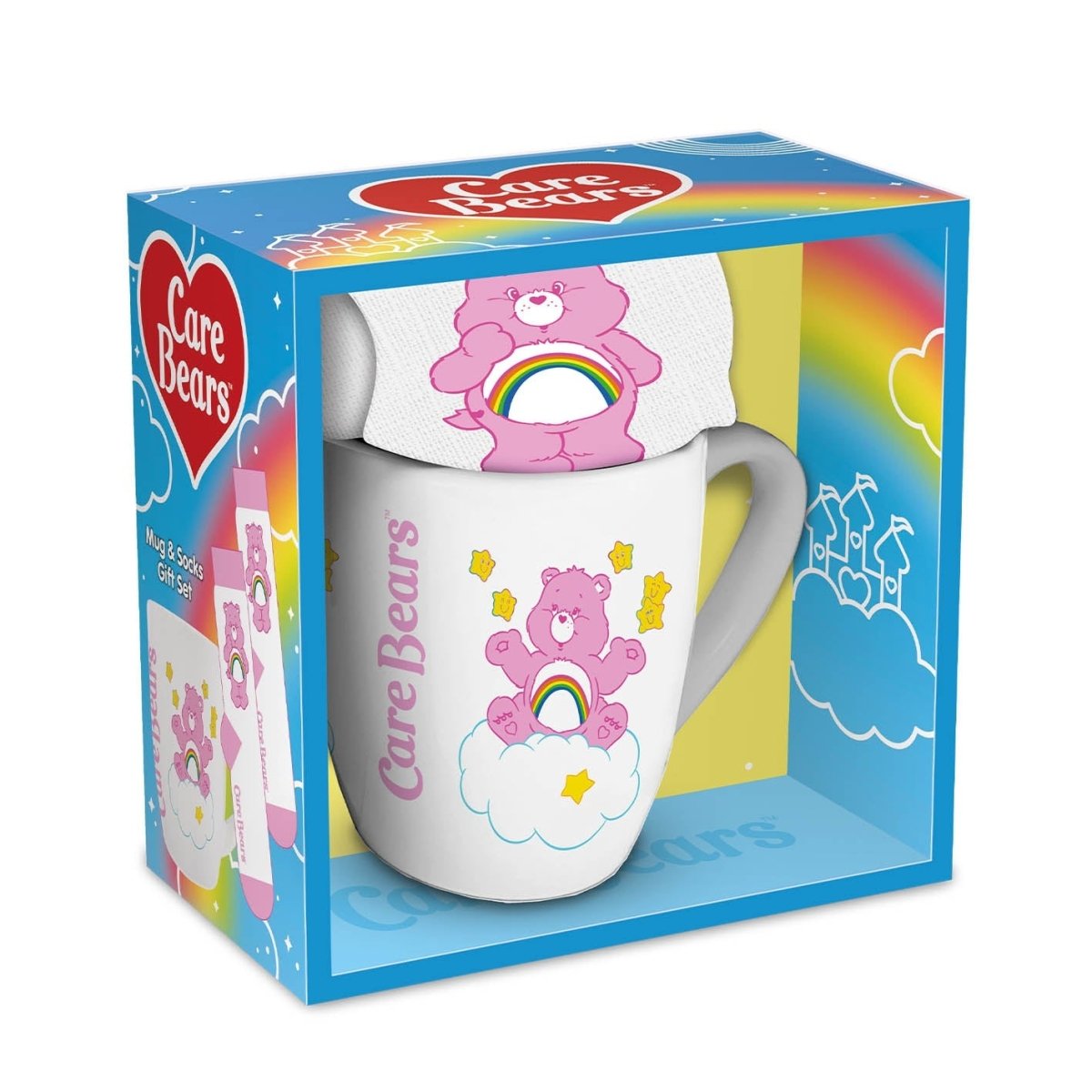 PRE ORDER Care Bears (Cheer Bear) Female Mug & Sock Set - Inspire Newquay