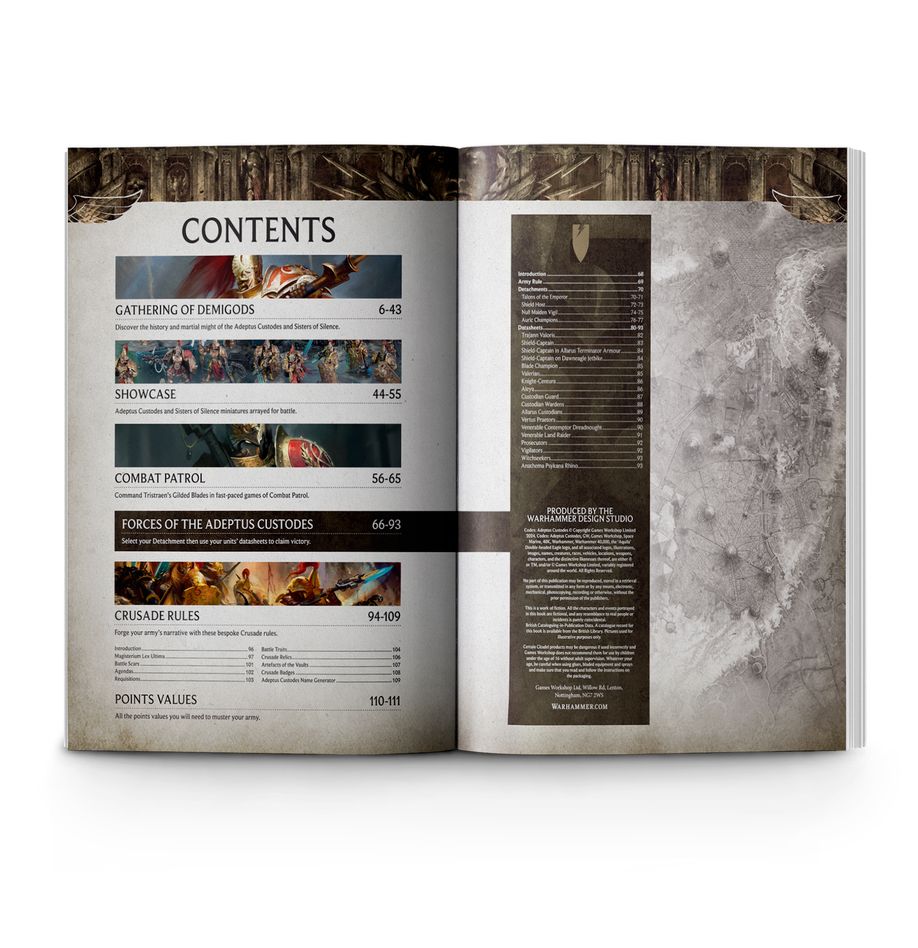PRE ORDER Codex: Adeptus Custodes - Inspire Newquay