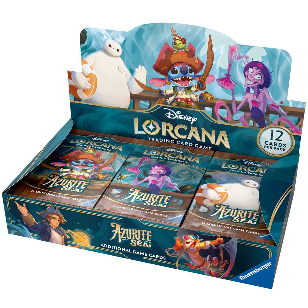 PRE ORDER Disney Lorcana: Azurite Sea Booster Box - Inspire Newquay