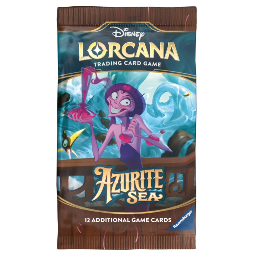PRE ORDER Disney Lorcana: Azurite Sea Booster Pack (1 RANDOM Supplied) - Inspire Newquay