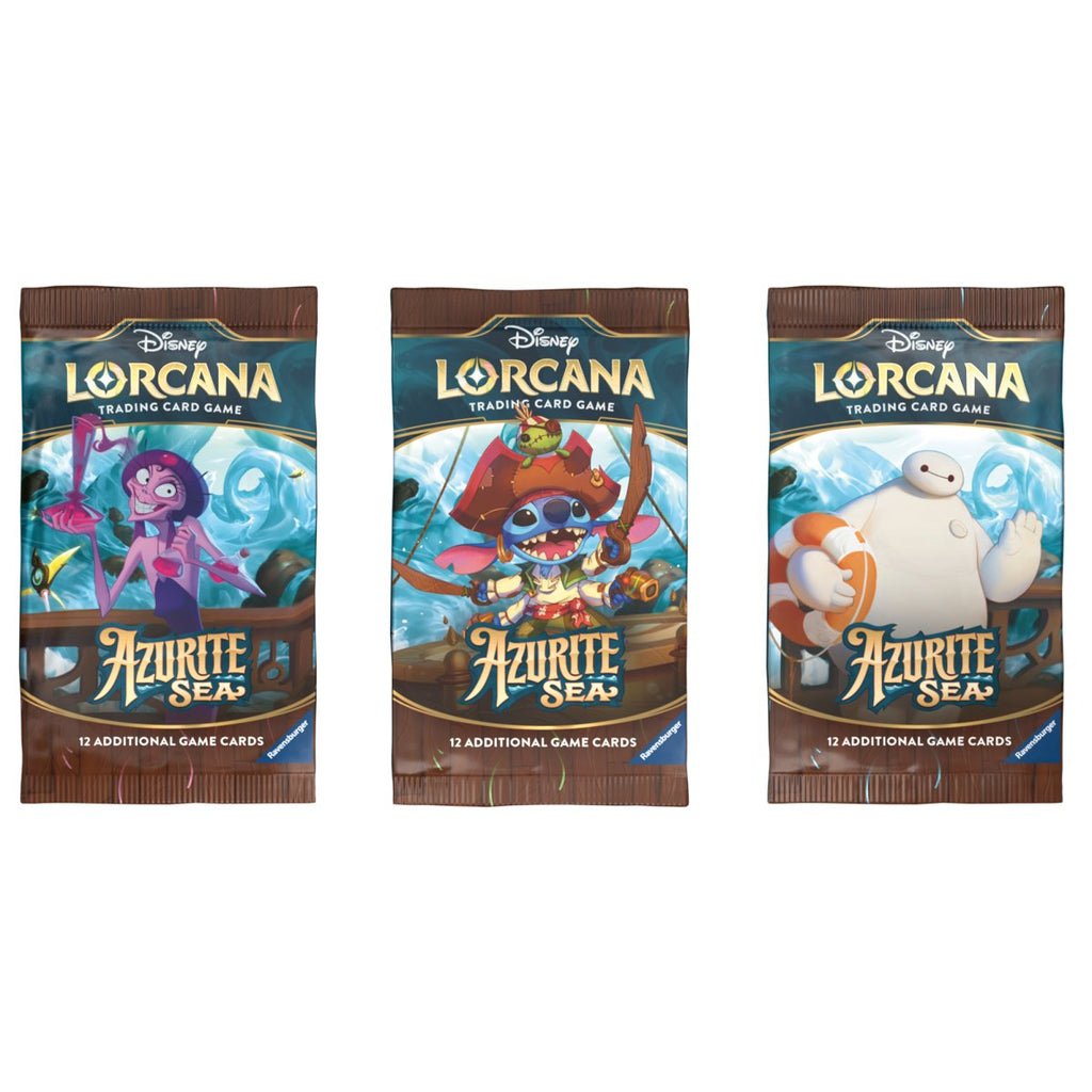 PRE ORDER Disney Lorcana: Azurite Sea Booster Pack (1 RANDOM Supplied) - Inspire Newquay