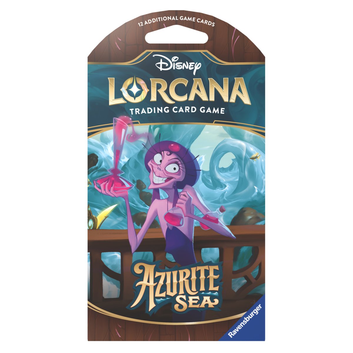 PRE ORDER Disney Lorcana: Azurite Sea Sleeved Booster (1 RANDOM Supplied) - Inspire Newquay