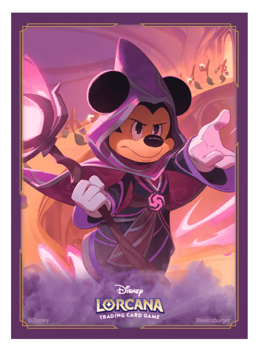 PRE ORDER Disney Lorcana Reign of Jafar Card Sleeves: Mickey Mouse (65 pieces) - Inspire Newquay