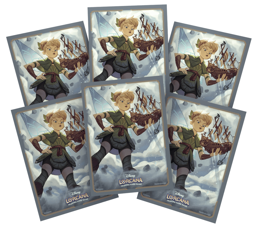 PRE ORDER Disney Lorcana Reign of Jafar Card Sleeves: Tinkerbell (65 pieces) - Inspire Newquay