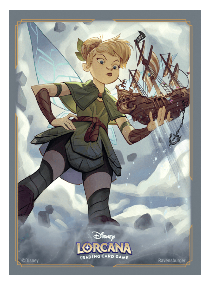 PRE ORDER Disney Lorcana Reign of Jafar Card Sleeves: Tinkerbell (65 pieces) - Inspire Newquay