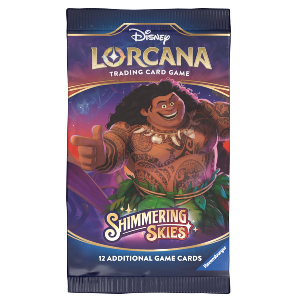 PRE ORDER Disney Lorcana - Shimmering Skies Booster Pack (1 Supplied) - Inspire Newquay