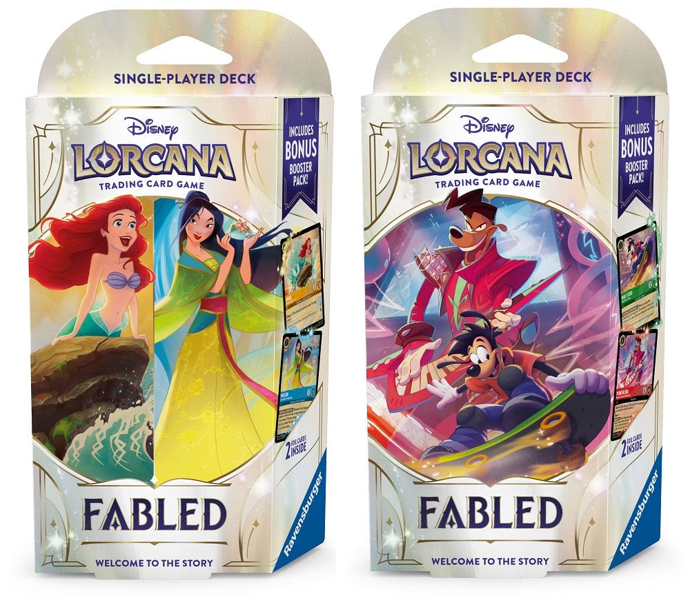 PRE ORDER Disney Lorcana TCG: Fabled Starter Decks - Inspire Newquay