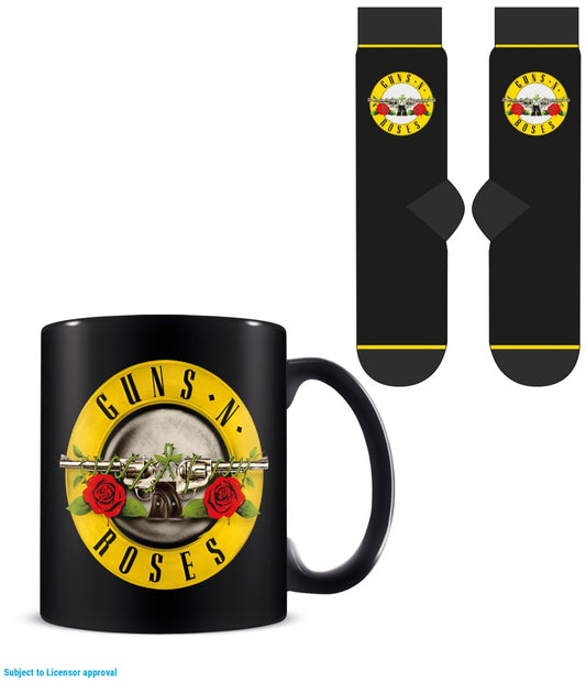 PRE ORDER Guns N' Roses Mug & Socks Set - Inspire Newquay