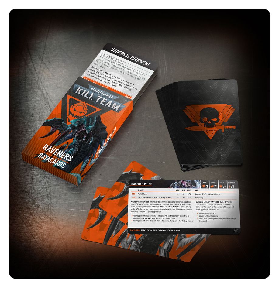 PRE ORDER Kill Team: Raveners – Datacards - Inspire Newquay