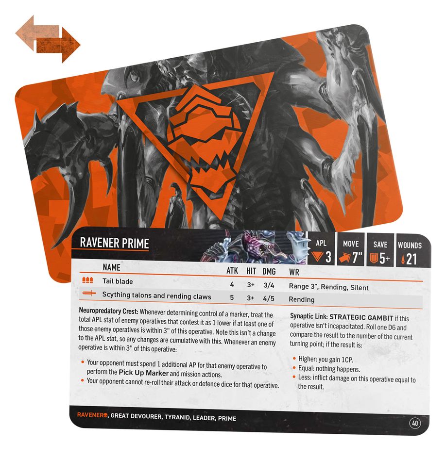 PRE ORDER Kill Team: Raveners – Datacards - Inspire Newquay