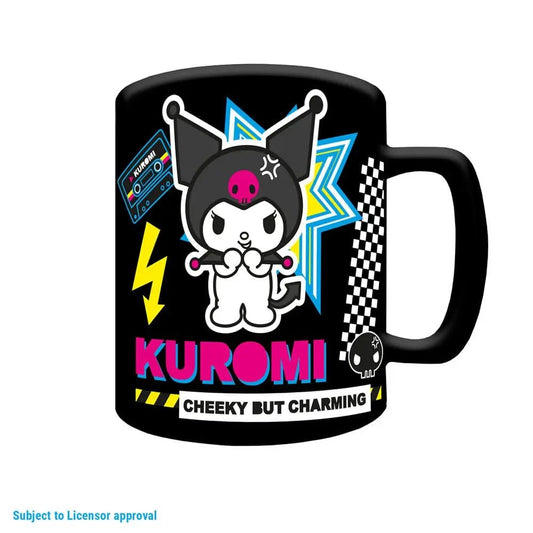 PRE ORDER Kuromi Fuzzy Mug Sanrio - Inspire Newquay