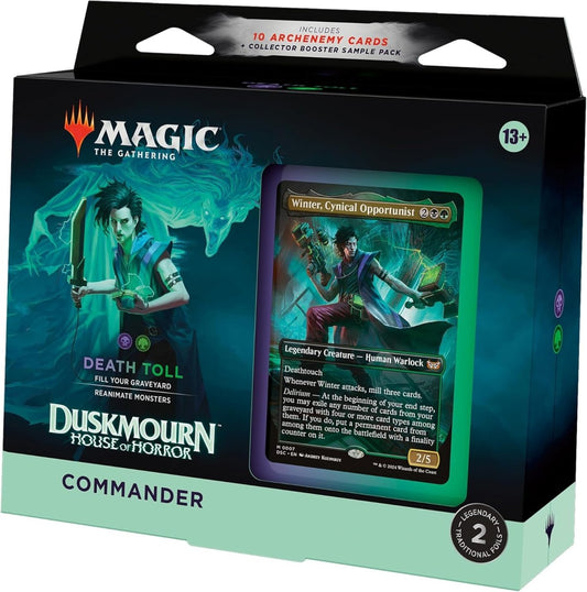 PRE ORDER Magic: The Gathering Duskmourn: House of Horror Commander Deck - Death Toll - Inspire Newquay