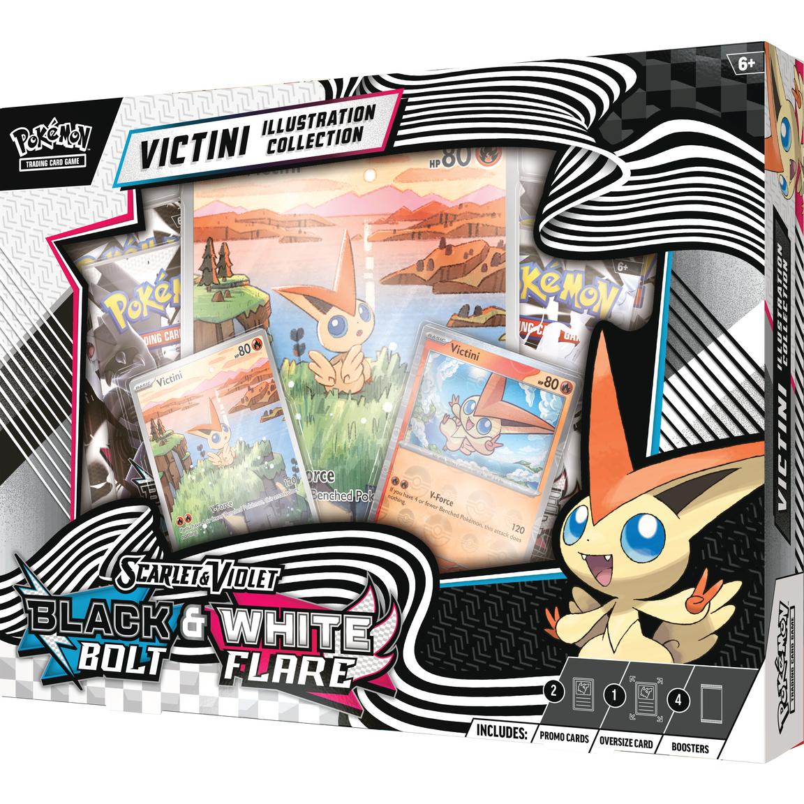 PRE ORDER Pokemon Scarlet & Violet: Black Bolt & White Flare Unova Victini Illustration Collection - Inspire Newquay