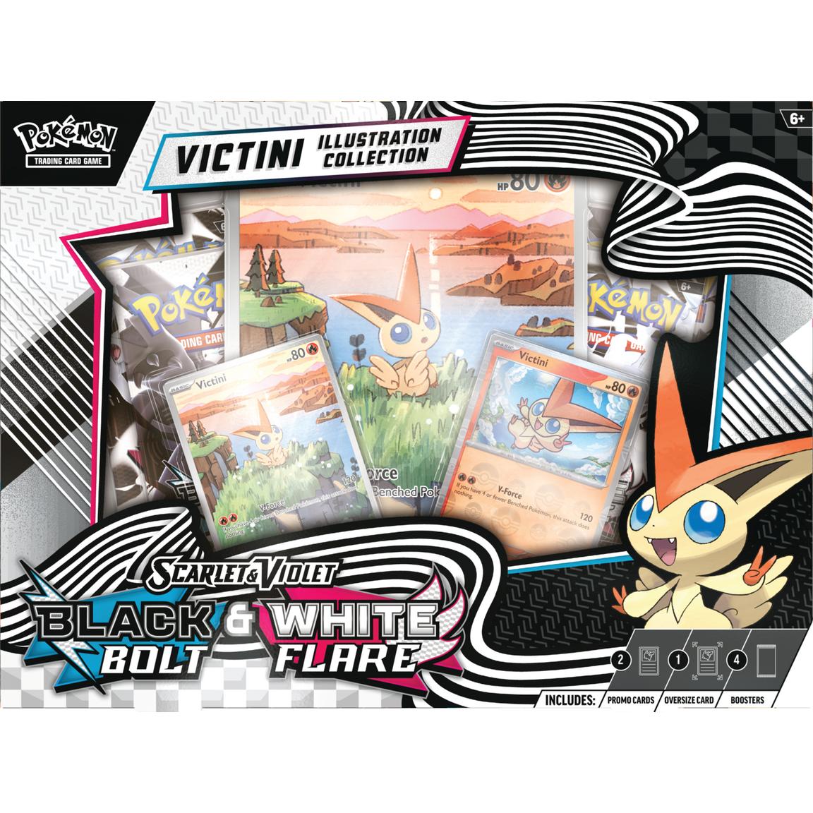 PRE ORDER Pokemon Scarlet & Violet: Black Bolt & White Flare Unova Victini Illustration Collection - Inspire Newquay