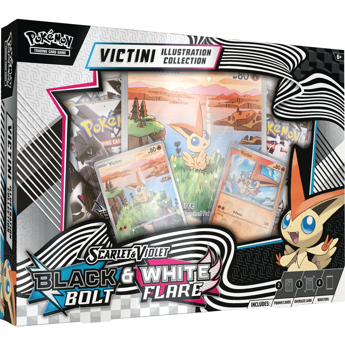PRE ORDER Pokemon Scarlet & Violet: Black Bolt & White Flare Unova Victini Illustration Collection - Inspire Newquay