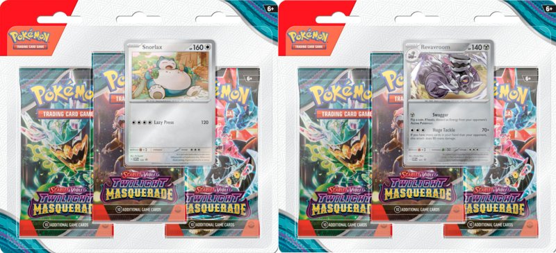 PRE ORDER Pokemon Scarlet & Violet Twilight Masquerade: 3 Pack - Inspire Newquay